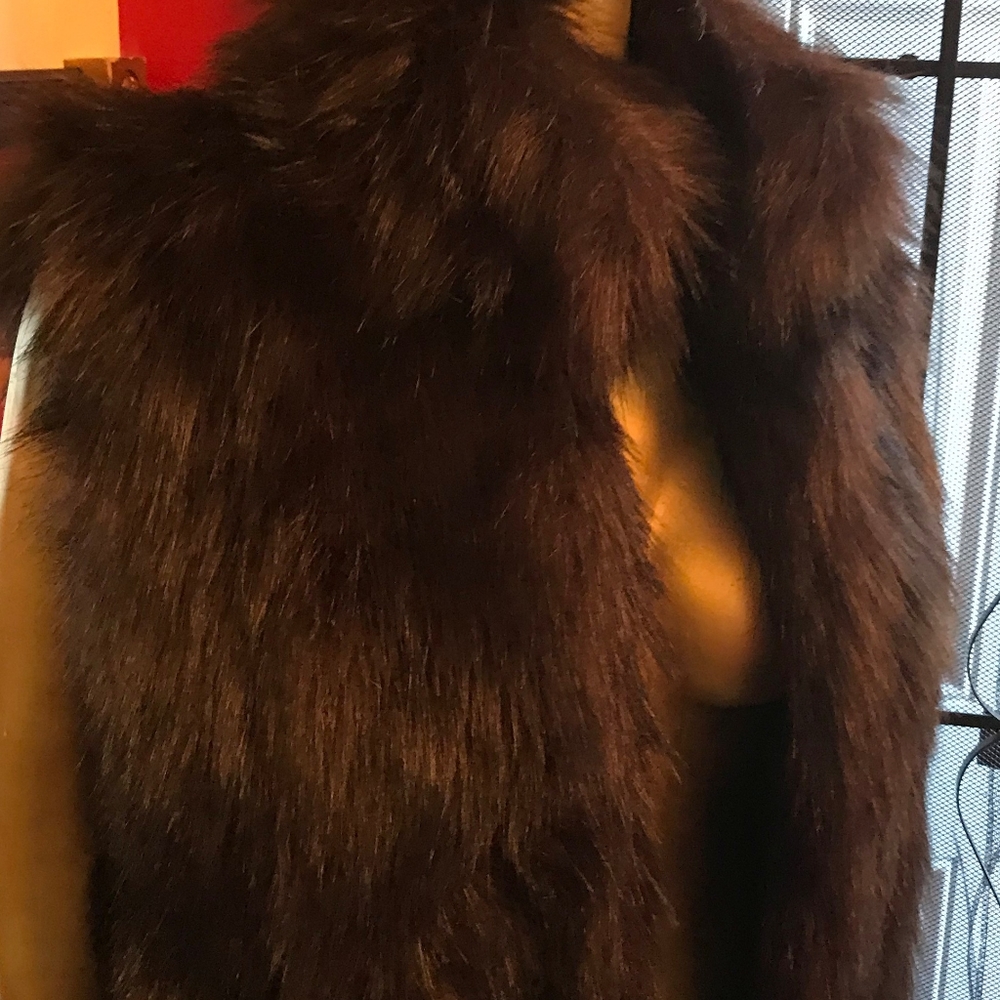 Members Only faux fur vest